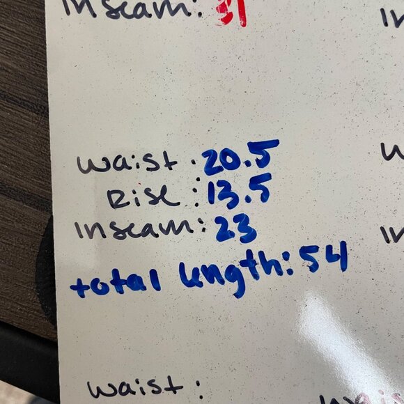 Vintage‎ OshKosh 38x23 Blue Denim Adult Overalls Hemmed Made in USA Vestback - Picture 8 of 9